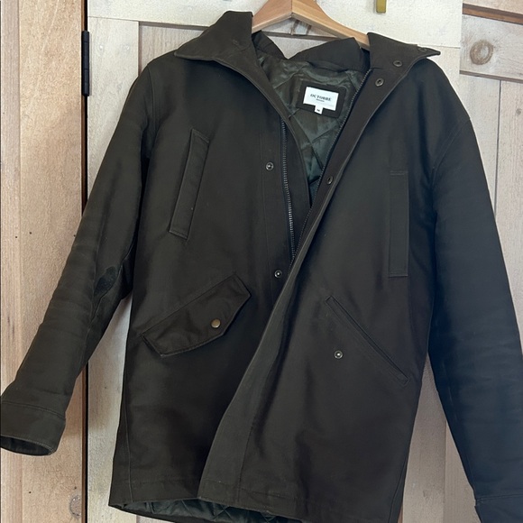 Octobre Men’s Peter Parka Olive Hooded Jacket - Picture 4 of 7